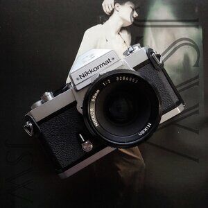 Vintage Nikkormat/Nikon FT2 35mm Film Camera + 50mm Nikor Lens